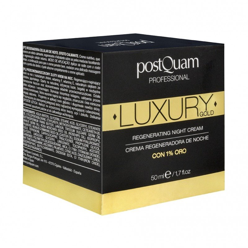 PostQuam Luxury Gold Regenerating Night Cream Face 50 ml