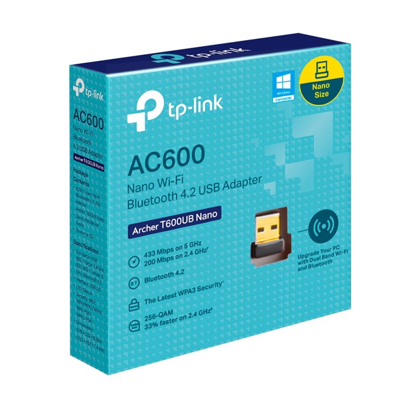 TP-Link ARCHER T600UB NANO carte réseau WLAN 433 Mbit/s