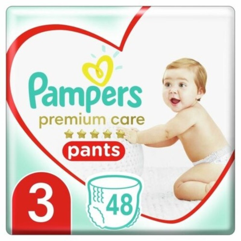 Pampers Premium Care Pants Size 3 Midi 6-11 Kg 48 Diapers