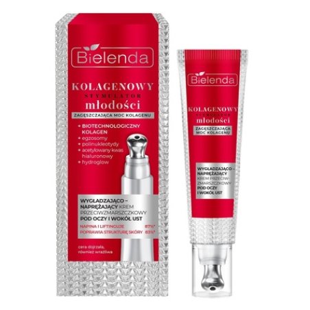 Bielenda Collagen Youth Stimulator Anti-Wrinkle Cream For Eyes And Around The Mouth 15ml