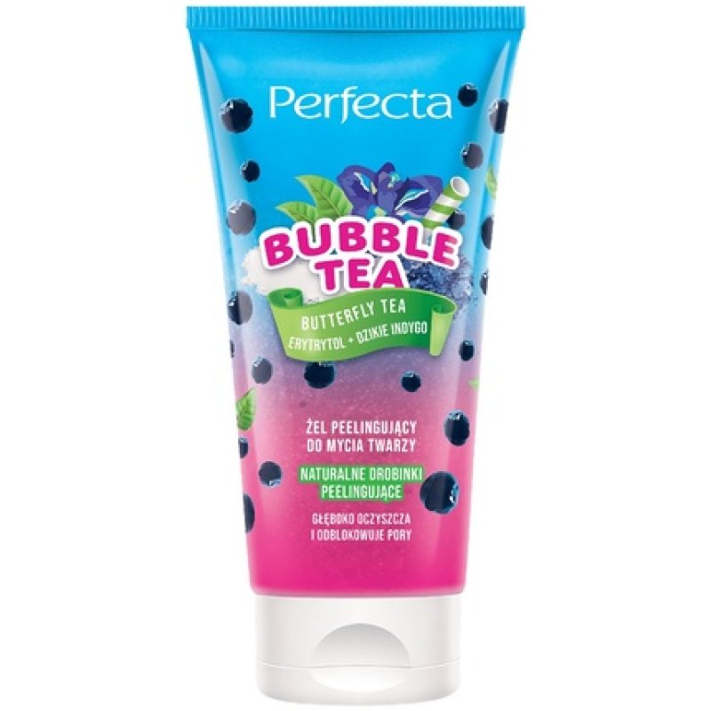 Perfecta Bubble Tea Exfoliating Gel For Face Cleansing 150ml