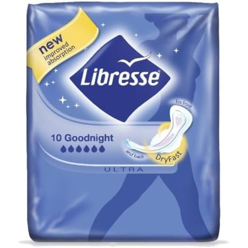 Libresse Ultra Thin Goodnight Wings 10 Pieces