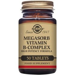 Solgar Megasorb Vitamin B-Complex Tablets 50 Tablets