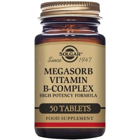 Solgar Megasorb Vitamin B-Complex Tablets 50 Tablets