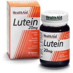 HealthAid Lutein Carotenoid 20mg Vegan Tablets 30 Count