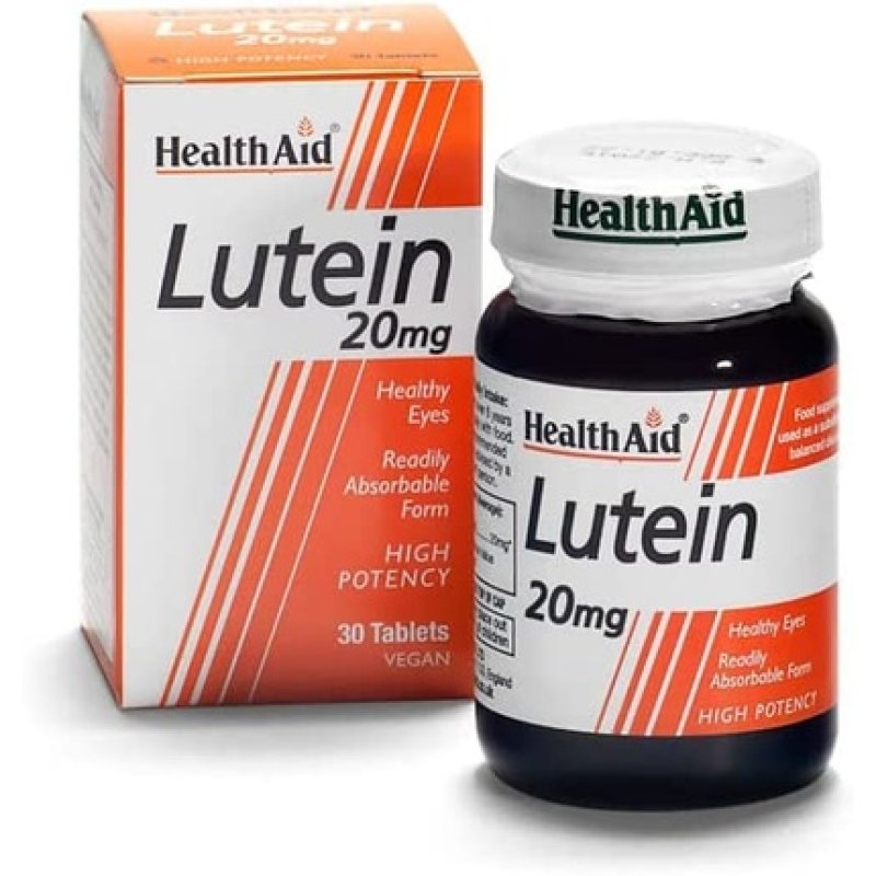 HealthAid Lutein Carotenoid 20mg Vegan Tablets 30 Count