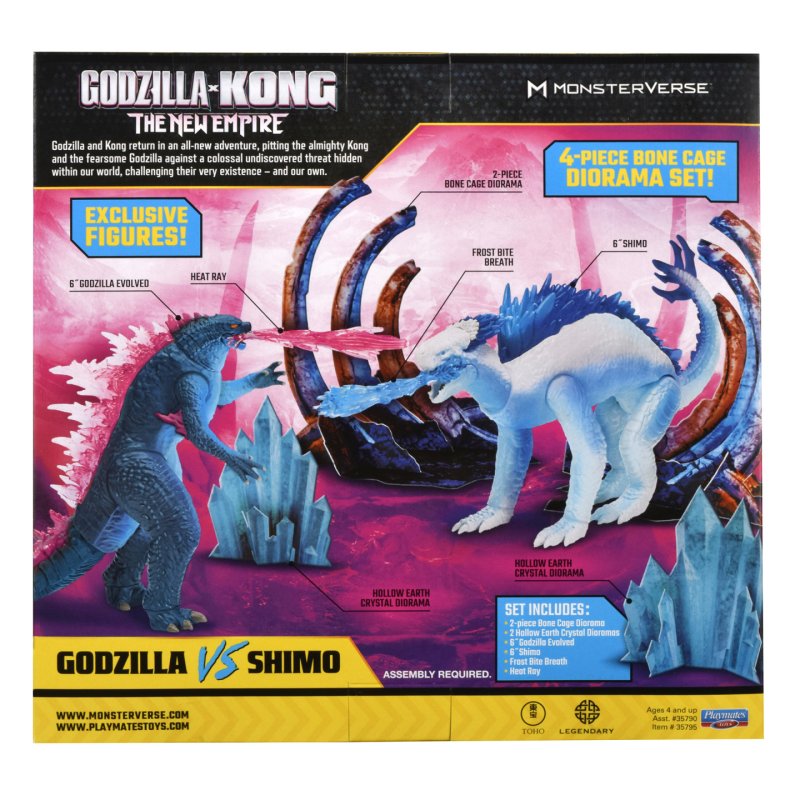 Godzilla x Kong : Le Nouvel Empire Diorama 2-Pack Godzilla vs Shimo 15 cm