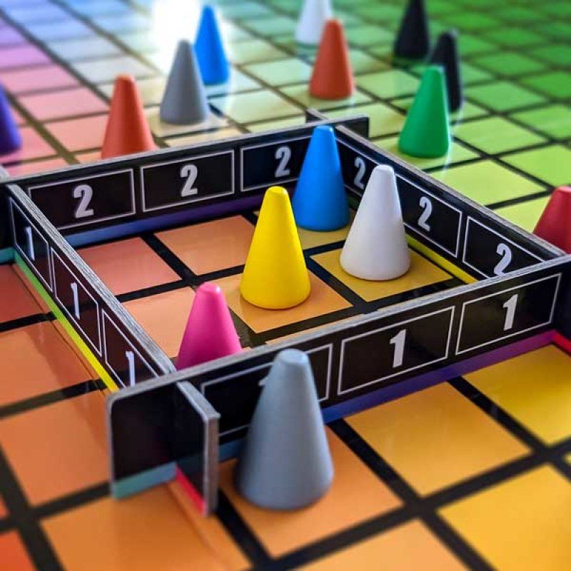 USAopoly Hues and Cues Jeu de société Apprentissage