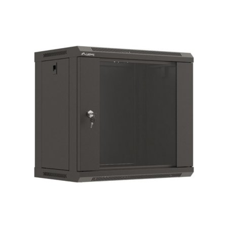 ARMARIO LANBERG MURAL RACK 19" 9U 540X350 FLAT PACK NEGRO PUERTA CRISTAL