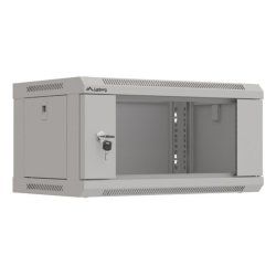 ARMARIO LANBERG MURAL RACK 19" 4U 540X350 FLAT PACK GRIS PUERTA CRISTAL