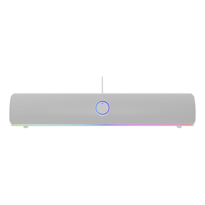 BARRA DE SONIDO BLUETOOTH GENESIS HELIUM 312BT 2.0 RGB 10W BLANCA