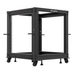 ARMARIO LANBERG ABIERTO RACK 19" 12U 600X600 AJUSTABLE HASTA 1100 NEGRO