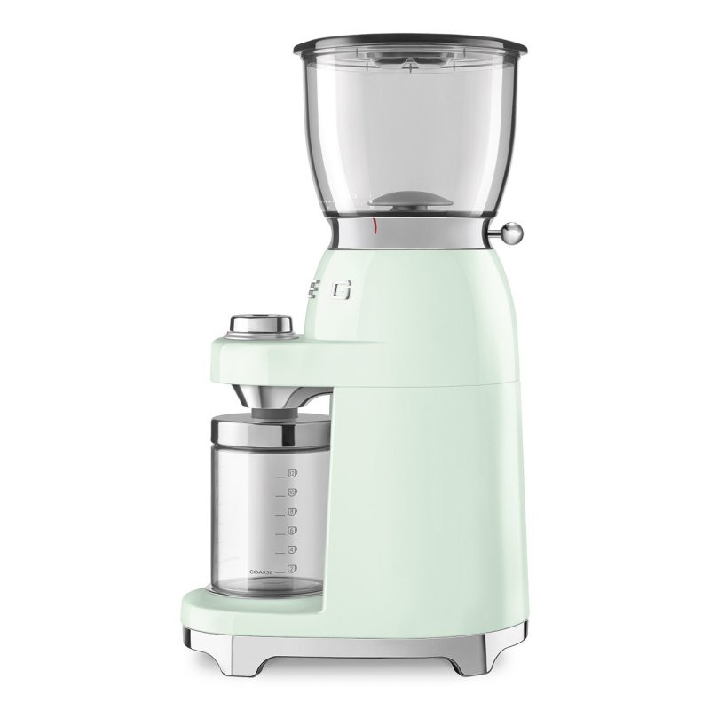 Smeg CGF11PGEU coffee grinder 150 W Green, Transparent