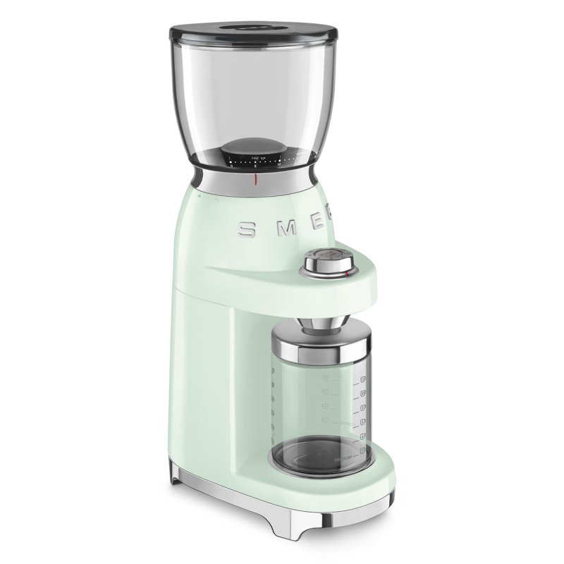 Smeg CGF11PGEU appareil à moudre le café 150 W Vert, Transparent
