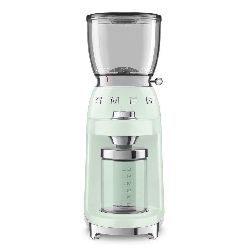 Smeg CGF11PGEU coffee grinder 150 W Green, Transparent