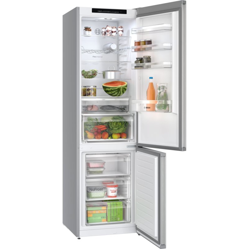 Bosch Serie 4 KGN392LAG fridge-freezer Freestanding 363 L A Metallic