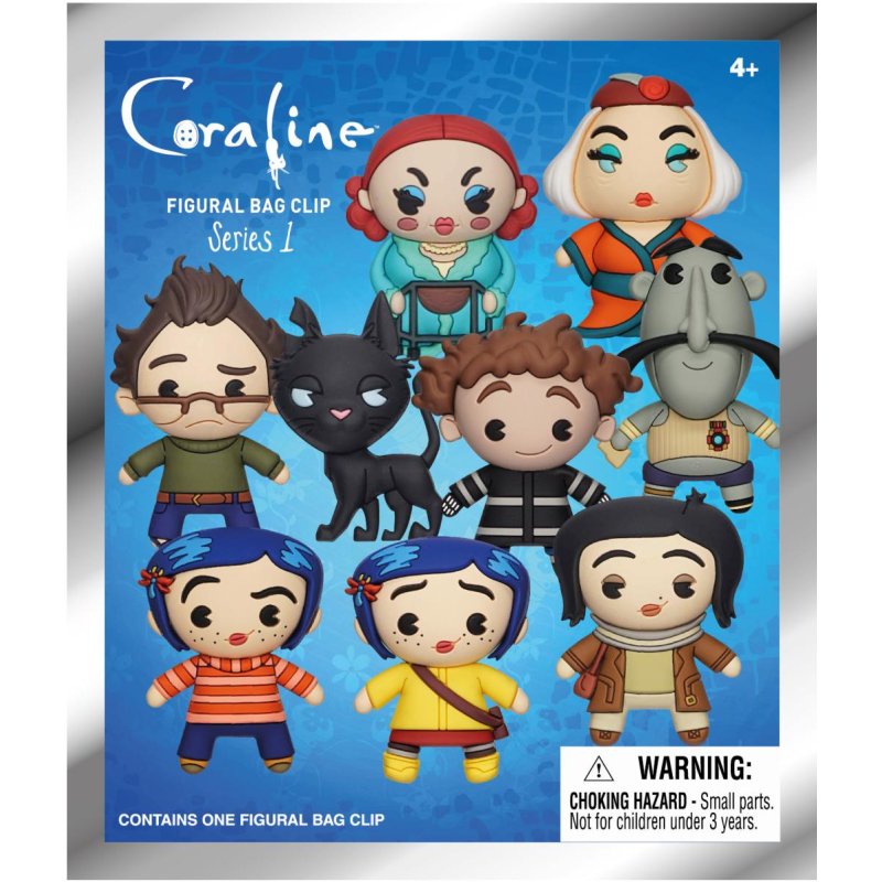 CORALINE - Series 1 - 3D Foam Bag Clip (Display 24 Pcs)