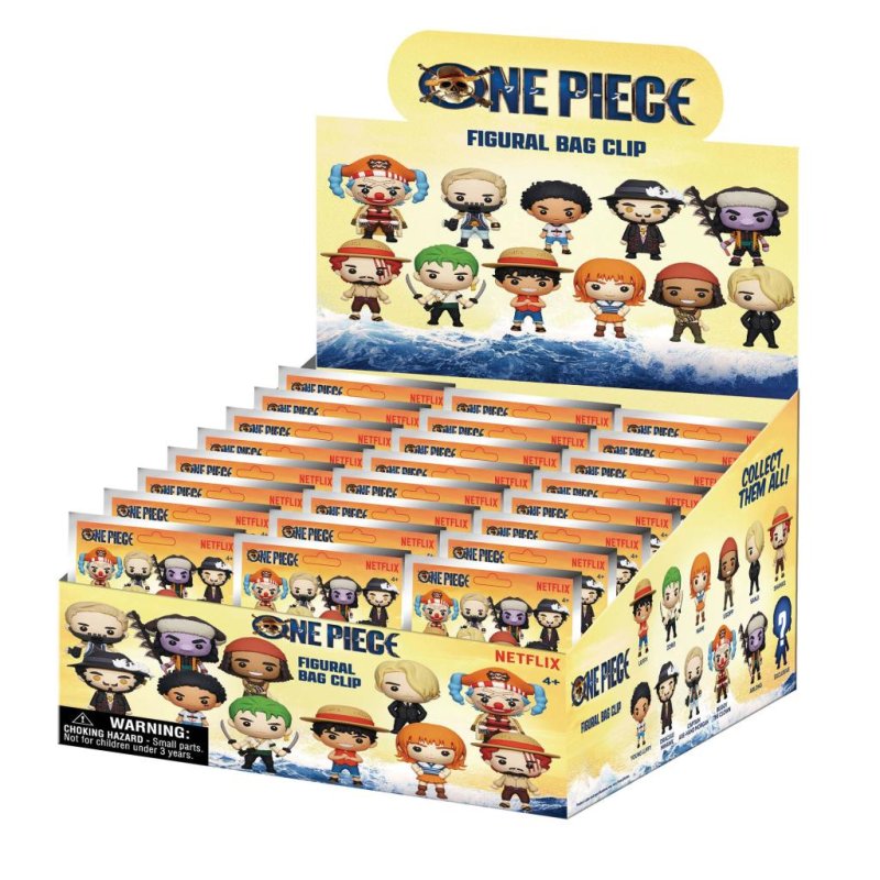 ONE PIECE - Series 1 - 3D Foam Bag Clip (Display 24 Pcs)