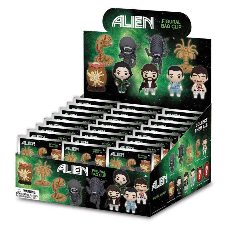 ALIENS (1979) - Series 1 - 3D Foam Bag Clip (Display 24 Pcs)