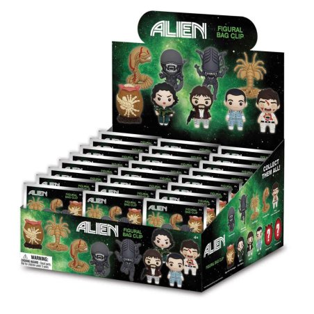 ALIENS (1979) - Series 1 - 3D Foam Bag Clip (Display 24 Pcs)