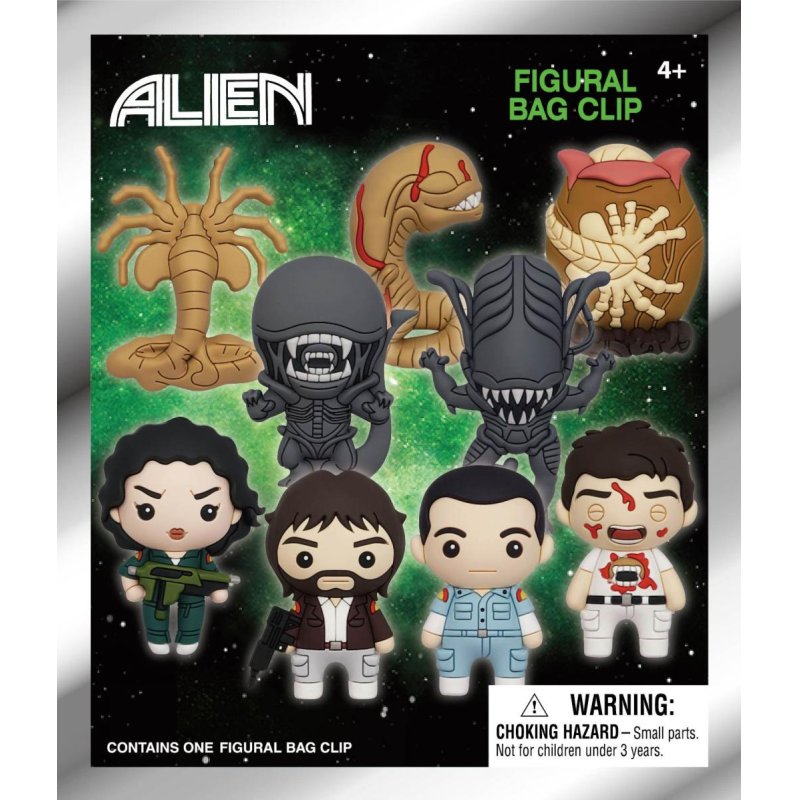 ALIENS (1979) - Series 1 - 3D Foam Bag Clip (Display 24 Pcs)