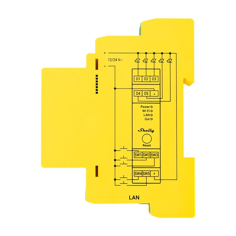 Shelly Relais "Pro RGBWW PM" WLAN LED Lichtcontroller LAN BT