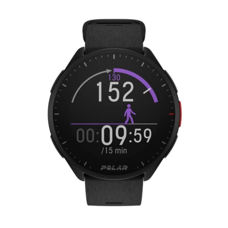 Polar Pacer Smartwatch, S/L, 1.2 Zoll, Schwarz