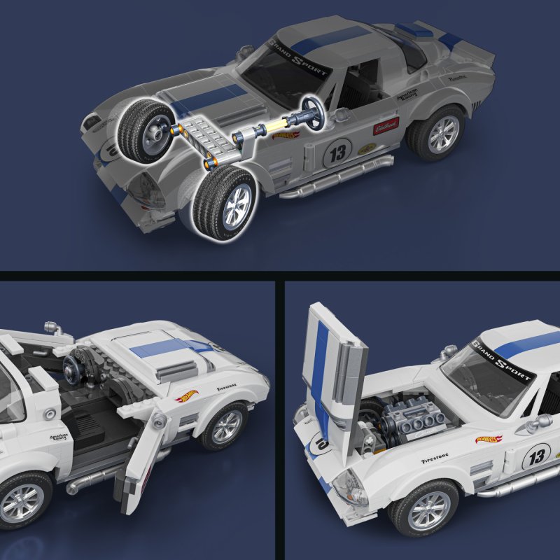 Mattel Brick Shop HW ELITE SERIES CORVETTE