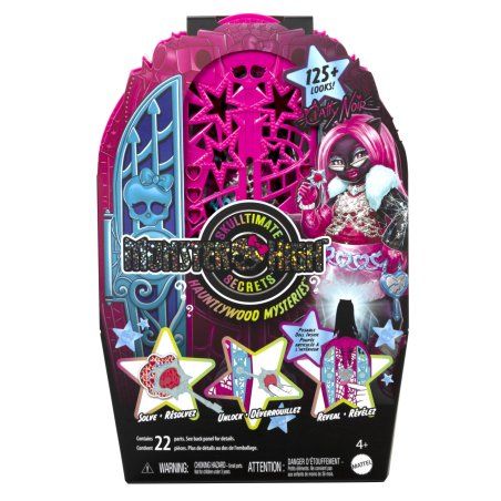 Monster High Skulltimate Secrets Hauntlywood Mysteries Doll, Catty Noir with 19 Surprises
