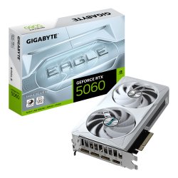 GIGABYTE GeForce RTX 5060 EAGLE OC ICE 8G Graphics Card - 8GB GDDR7, 128bit, PCI-E 5.0, 2550 MHz Core Clock, 3 x