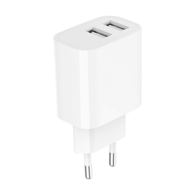 Chargeur secteur Gembird - 2x USB-A 24W (Blanc)