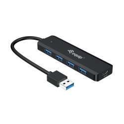 Equip USB-Hub 4-Port 3.2 -4x3.0 USB-C Adp.5Gbps o.Netz.sw