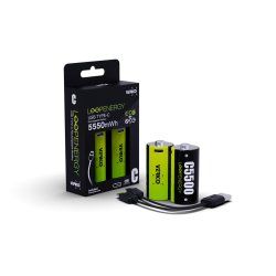 VERICO LoopEnergy Baby C 2er Pack - 5500mWh / 3700 mAh, USB Type-C wiederaufladbare Batterie, Li-Ion, enthält 1 Type A