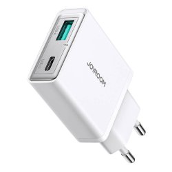 Joyroom mains charger JR-TCF14 (A C) Super Slim 20W (white)