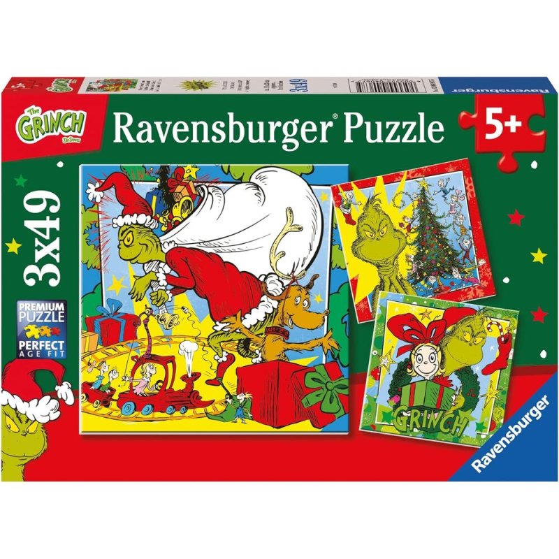 Ravensburger - Puzzle - Grinch 3x49p (12004067)