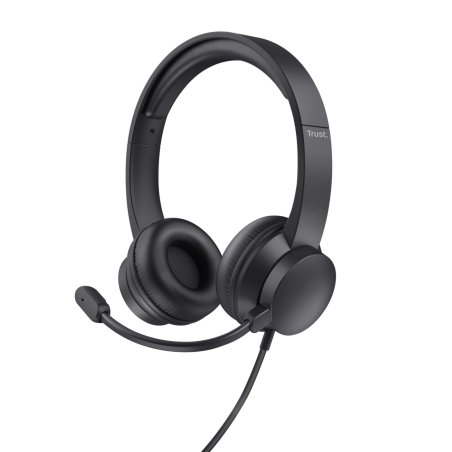 Trust HS-150 Casque Avec fil Arceau Bureau/Centre d'appels Noir