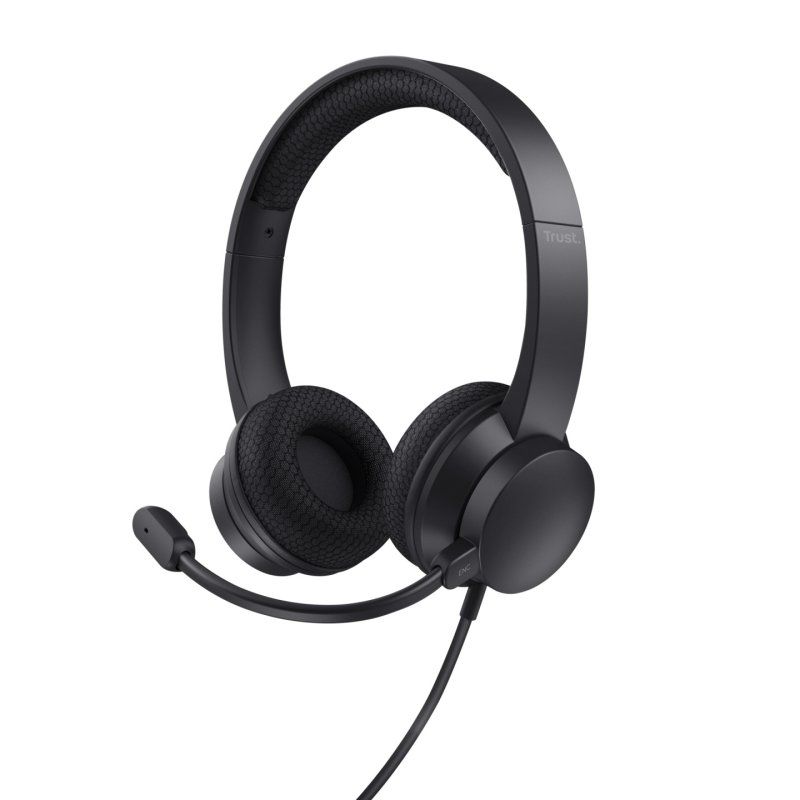 Trust HS-260 Casque Avec fil Minerve Bureau/Centre d'appels USB Type-A Noir