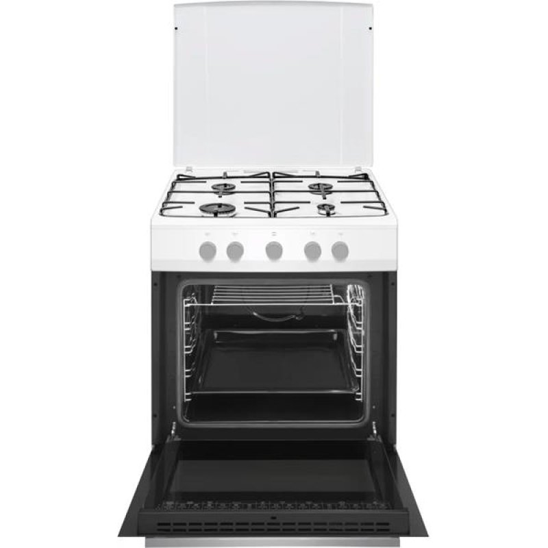 Cuisinière 60x60, 4 foyers Gaz , Allumage une main , Brûleurs et grille *
