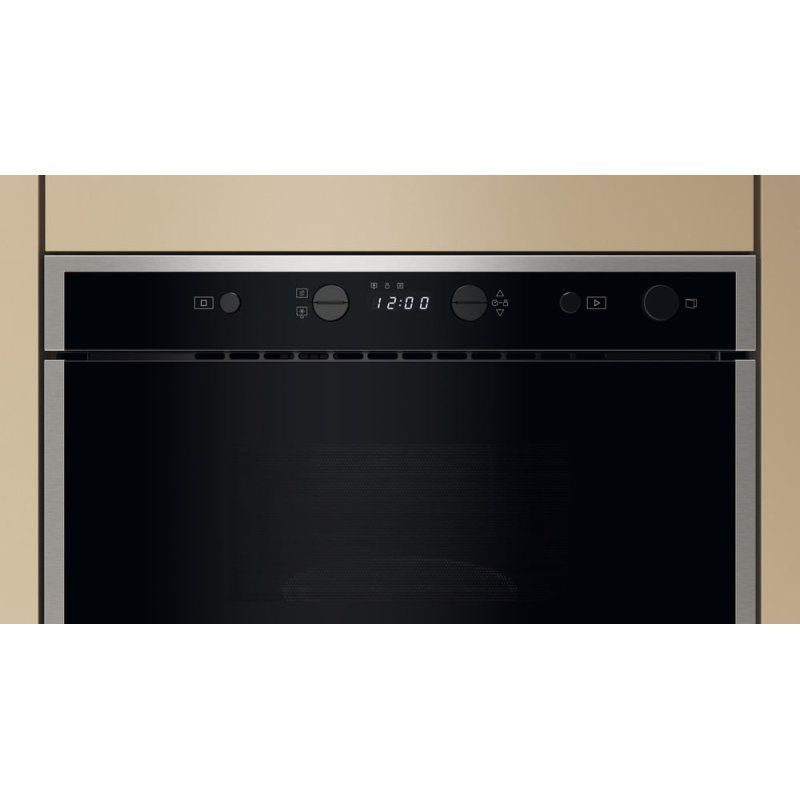 Whirlpool WMN461BXF Black, Stainless steel Solo microwave Built-in 22 L 750 W