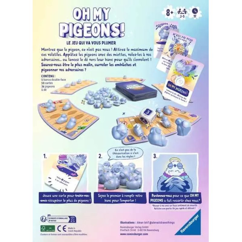 Jeu Ravensburger - Oh My Pigeons !