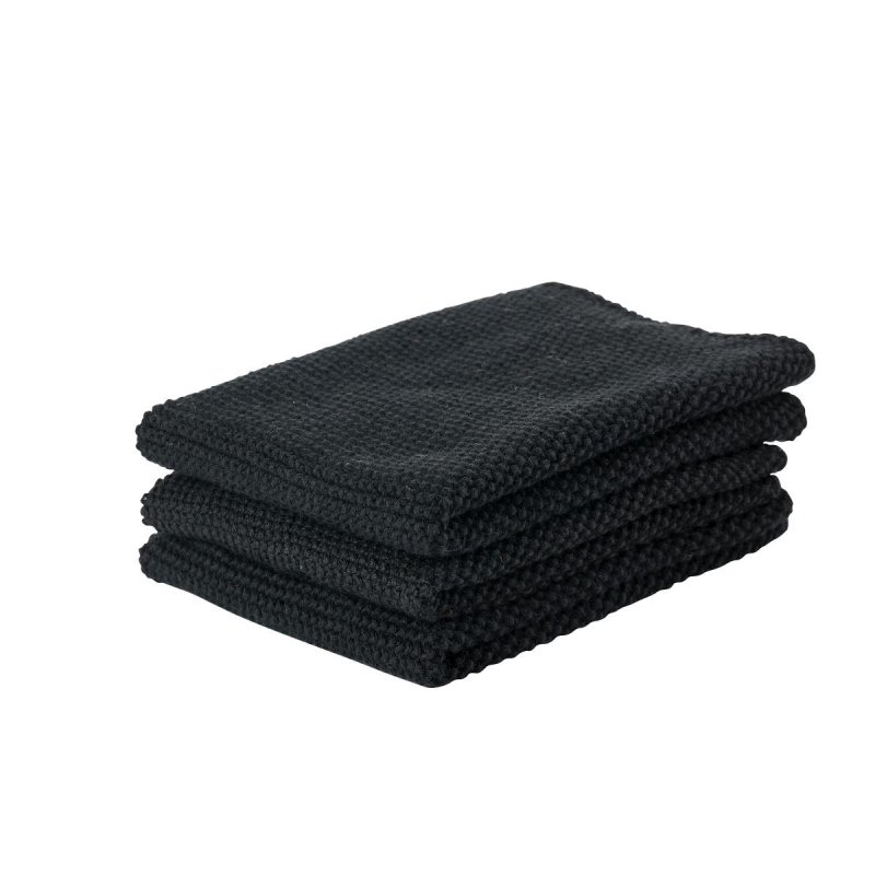 Zone Denmark - Kitchen Cloth 3 pcs - Black (330409)