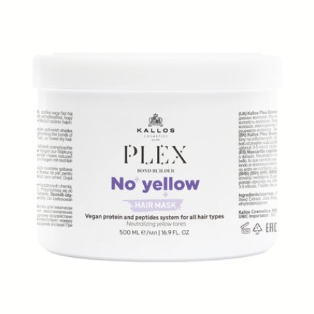 Kallos Plex No Yellow Hair Mask 500 Ml