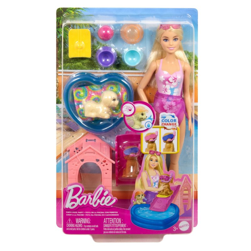 Barbie – Coffret Piscine des Chiots