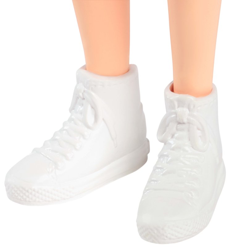 Barbie Fashionista Puppe im Jersey-Oberteil und Faltenrock