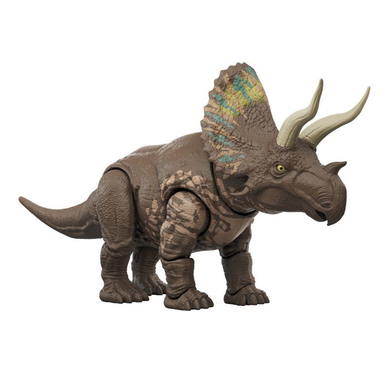 STOCKIN9-Jurassic World – FIGURINE MÉGA PRÉDATEURS EOTRICERATOPS