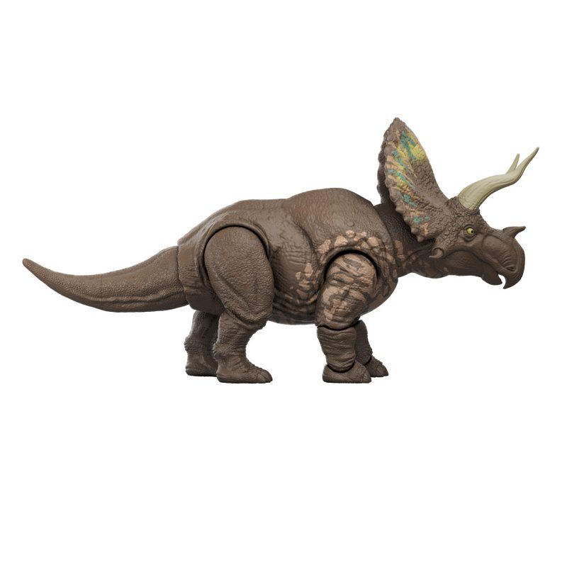 STOCKIN5-Jurassic World – FIGURINE MÉGA PRÉDATEURS EOTRICERATOPS