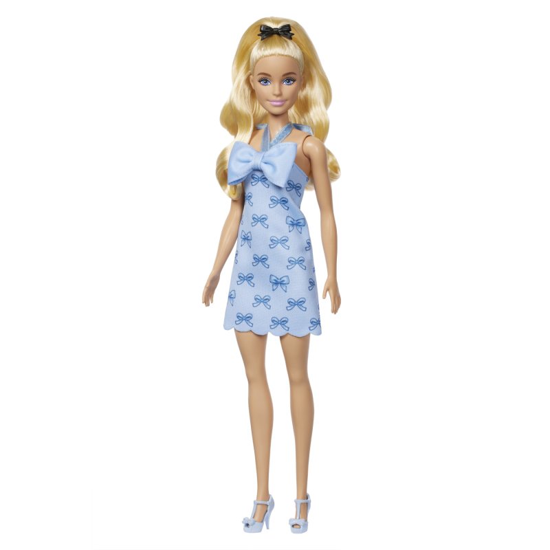 Barbie Fashionistas – Poupée Robe Dos Nu Bleu Layette