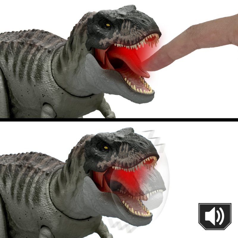 STOCKINK2-Jurassic World -Figurine articulée Tyrannosaure Furieux Prédateur