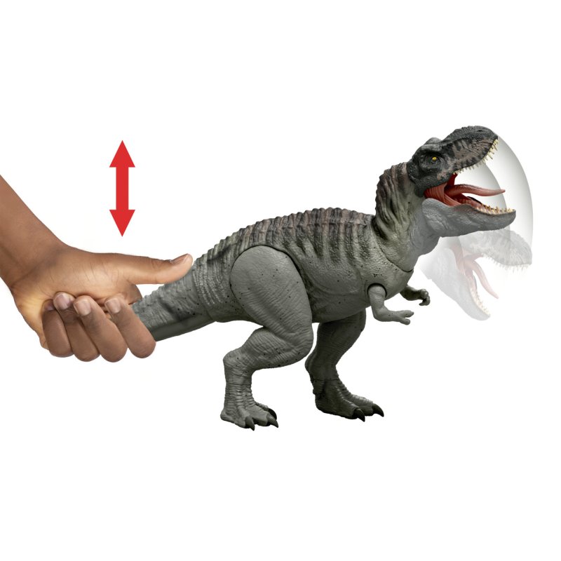 Jurassic World Rebirth Power Devour Tyrannosaurus Rex Dinosaur Figure, Constant Chomp Lights & Sound