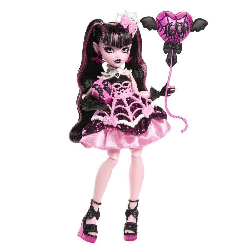 Monster High – Poupée DRACULAURA ANNIVERSAIRE MONSTRUEUSEMENT MÉMORABLE